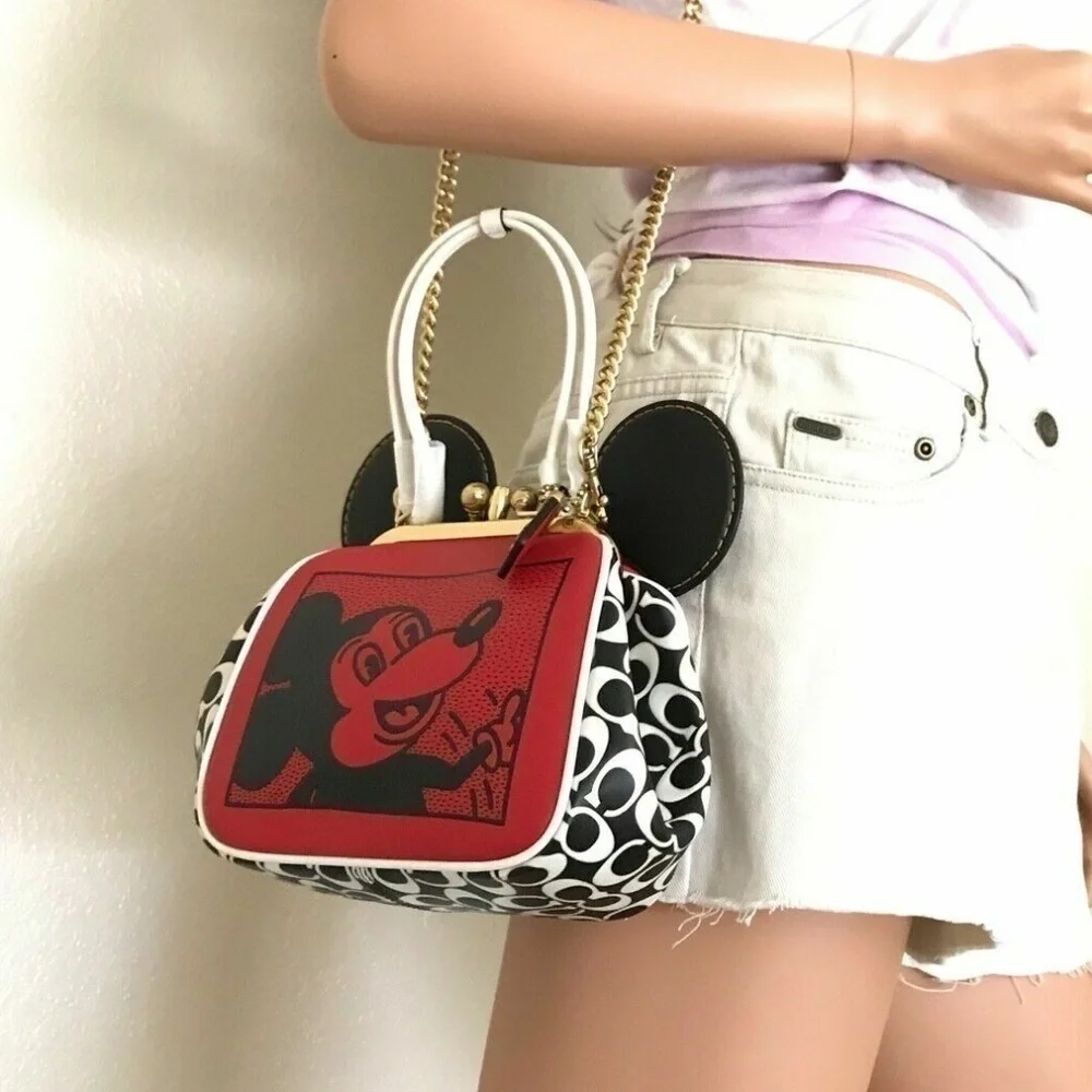 COACH Limited Edition w DISNEY 50TH ANNIVERSARY Mickey Mouse Leather…NWT - Picture 4 of 12